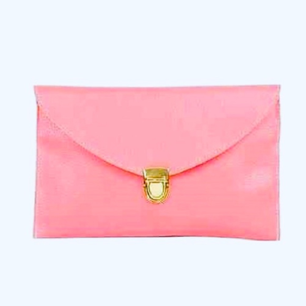 SINTHETIC LEATHER ENVELOPE CLUTCH-STYLE HANDBAG